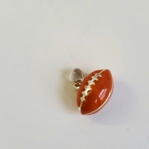 Sterling Silver 925 Footbal Rugby Pendant